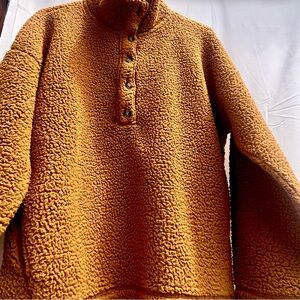 Fuzzy, warm winter Aerie pullover.